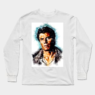 Dark Angel Jack Caine Movie Watercolor Portrait Long Sleeve T-Shirt